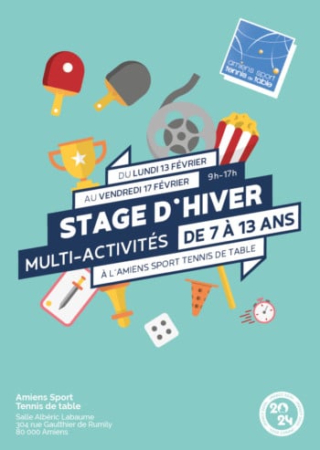 Stage multi-activités du lundi 13 février au vendredi 17 février 2023