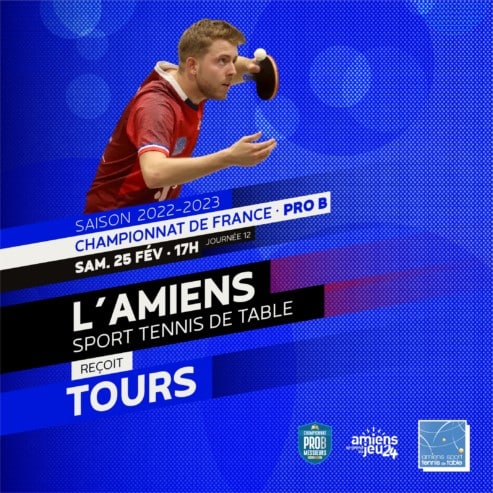 Pro B : l’Amiens STT reçoit Tours le samedi 25 février 2023 à 17h00
