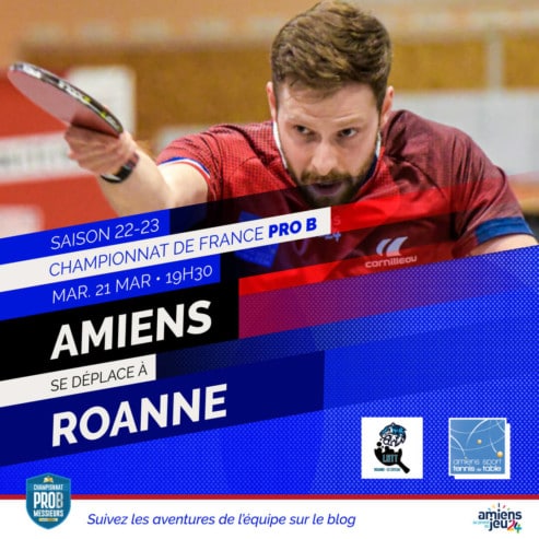 Pro B : l’Amiens STT se déplace à Roanne le mardi 21 mars 2023