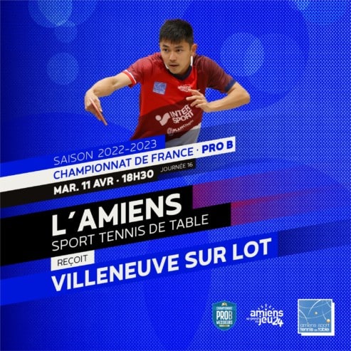 Pro B : l’Amiens STT reçoit Villeneuve sur Lot le mardi 11 avril 2023 à 18h30
