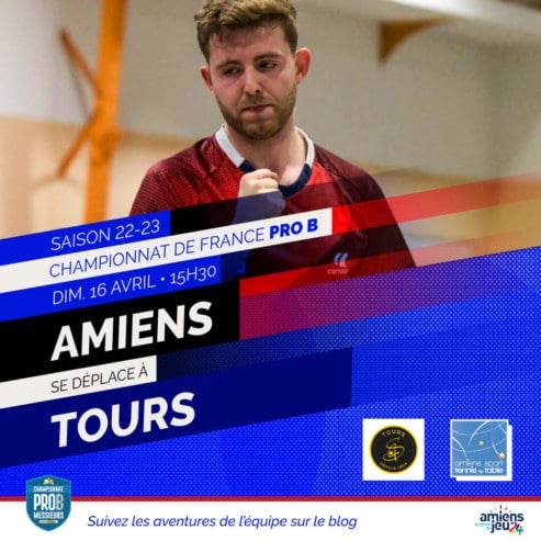 Pro B : l’Amiens STT se déplace à Tours le dimanche 16 avril 2023