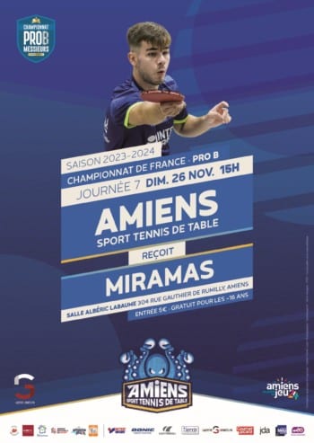 Pro B : l’Amiens STT reçoit Miramas le dimanche 26 novembre 2023 à 15h00