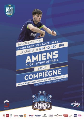 Pro B : l’Amiens STT reçoit Compiègne le dimanche 10 décembre 2023 à 15h00