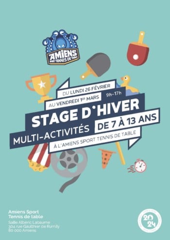 Stage multi-activités du lundi 26 février au vendredi 1er mars 2024
