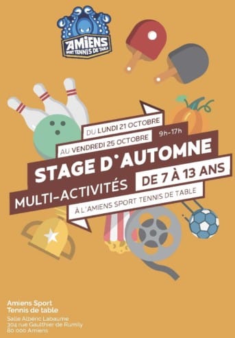 Stage multi activités du lundi 21 octobre au vendredi 25 octobre 2024