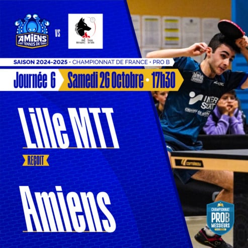 Pro B : l’Amiens STT se déplace à Lille le samedi 26 octobre 2024 à 17h30