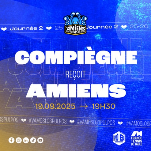 Pro B : l’Amiens STT se déplace à Compiègne le vendredi 19 septembre 2025 à 19h30