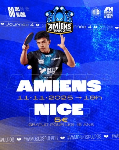 Pro B : l’Amiens STT reçoit Nice le mardi 11 novembre 2025 à 19h00