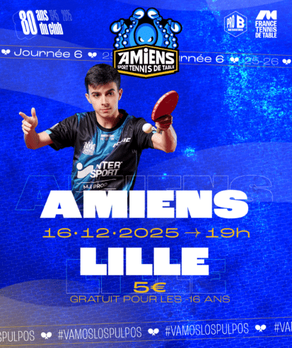 Pro B : l’Amiens STT reçoit Lille le mardi 16 décembre 2025 à 19h00