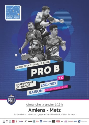 Pro B : l’Amiens STT reçoit Metz le dimanche 9 janvier 2022 à 15h00